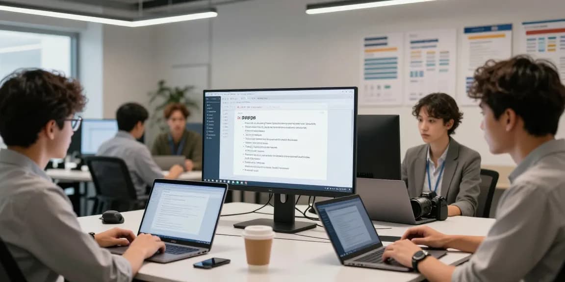 Detect fraud receipt using advanced AI algorithms in a modern office.