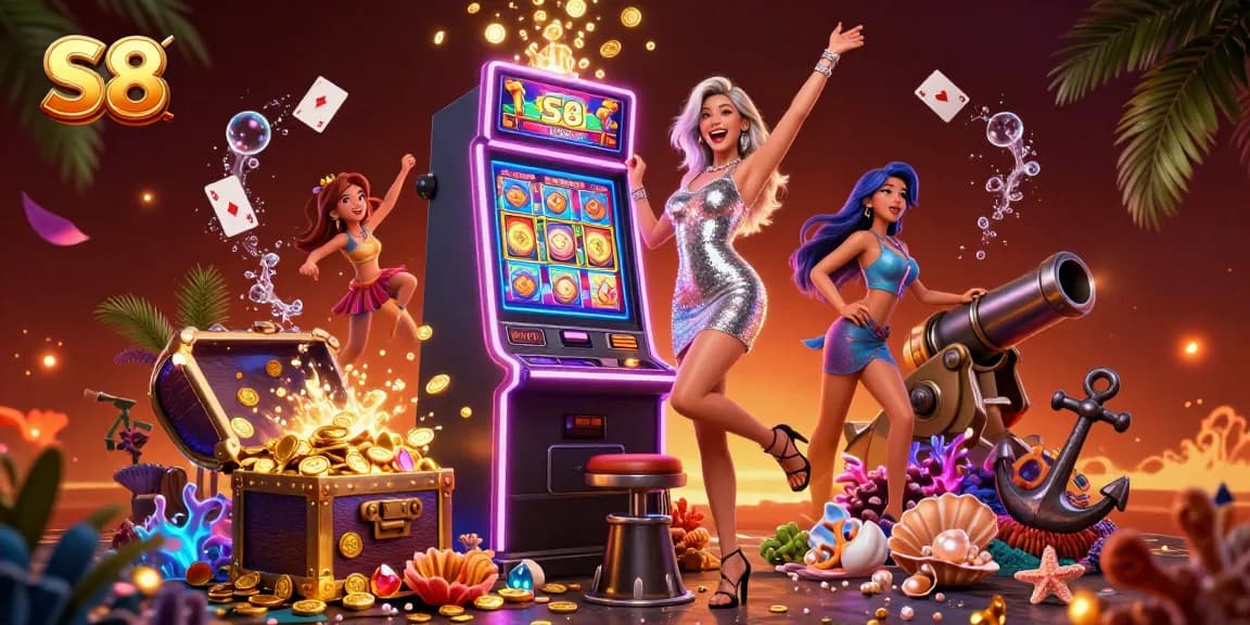 Win big at S8 with stunning slots, vibrant casino atmosphere, and golden treasures galore.