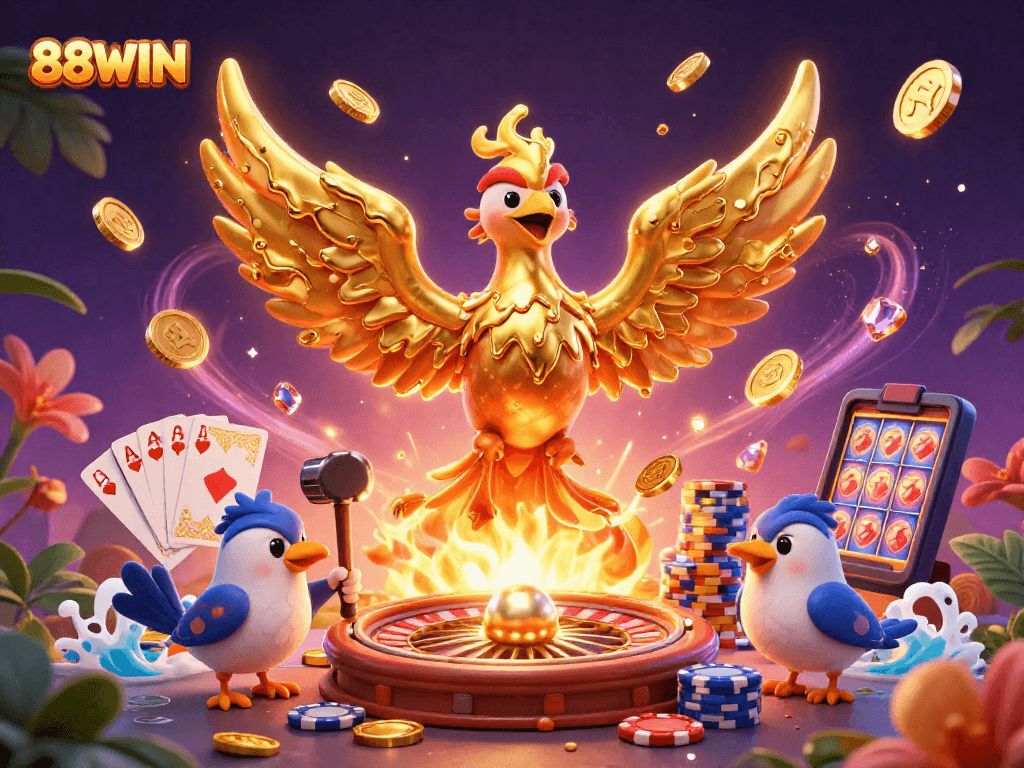 Experience thrilling wins at 88WIN with molten gold phoenix and dynamic casino elements