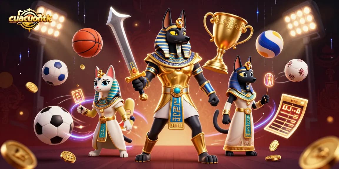 Win big at cuacuonttk with dynamic sports betting action featuring Anubis and Bastet.