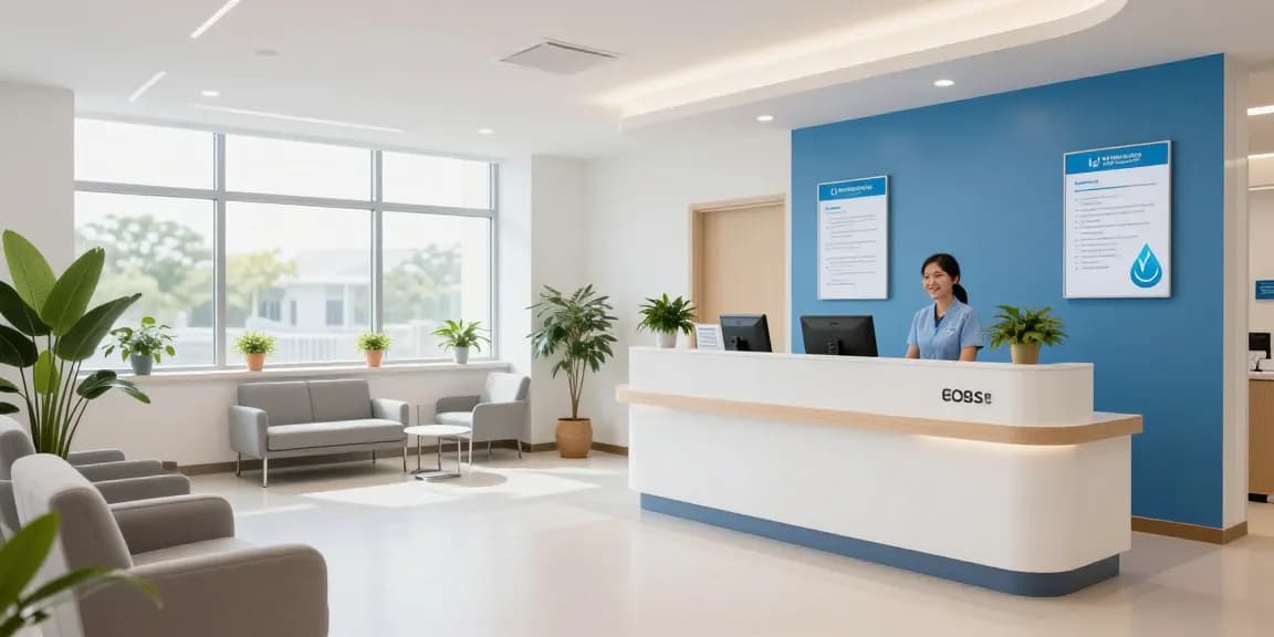 Hair transplant turkey consultation at a professional healthcare facility, showcasing patient care in a modern clinic.