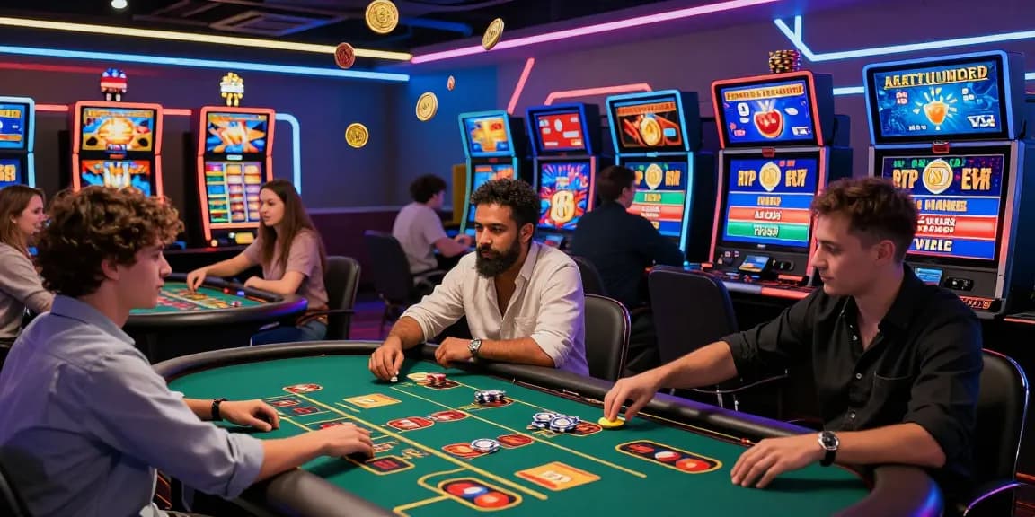 Exciting online gaming scene showcasing players at casinos accepting credit cards, reflecting vibrant entertainment from https://jumpspace.org.uk.