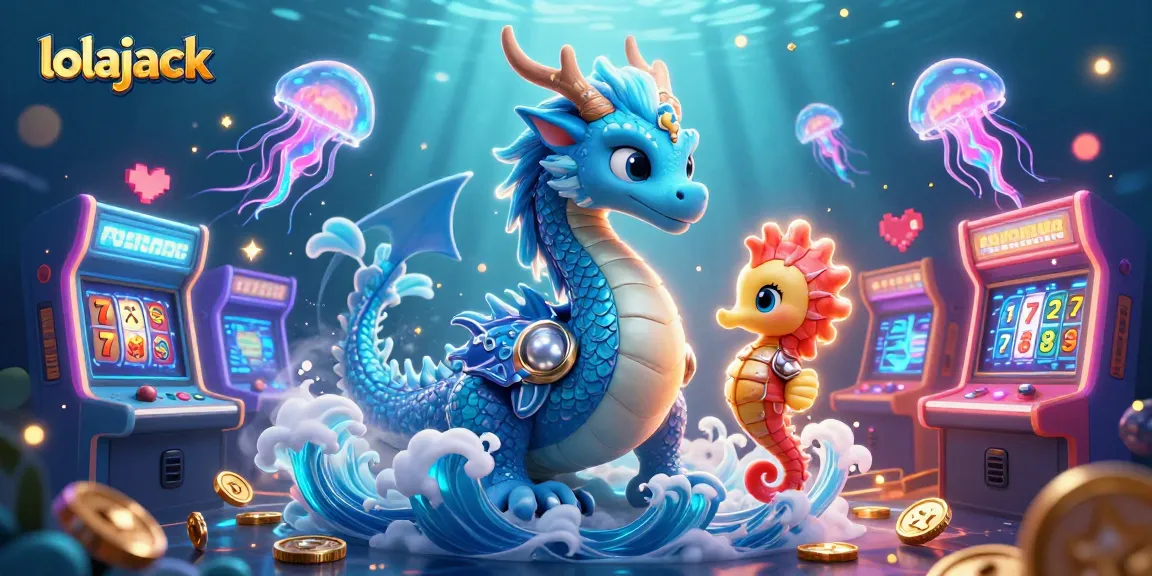Join the fun at lolajack casino with a vibrant underwater scene of winning jackpots and casino excitement.