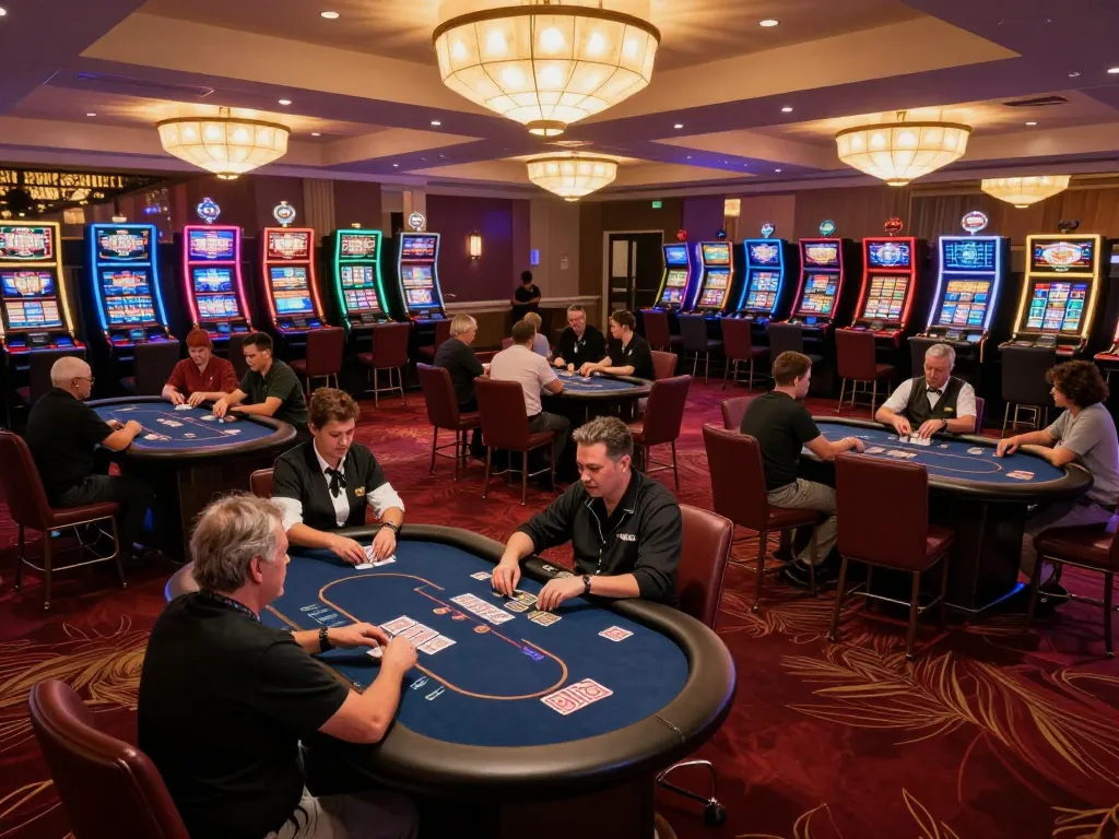 Engaging poker players in a luxurious casino atmosphere at LC88 VIP.