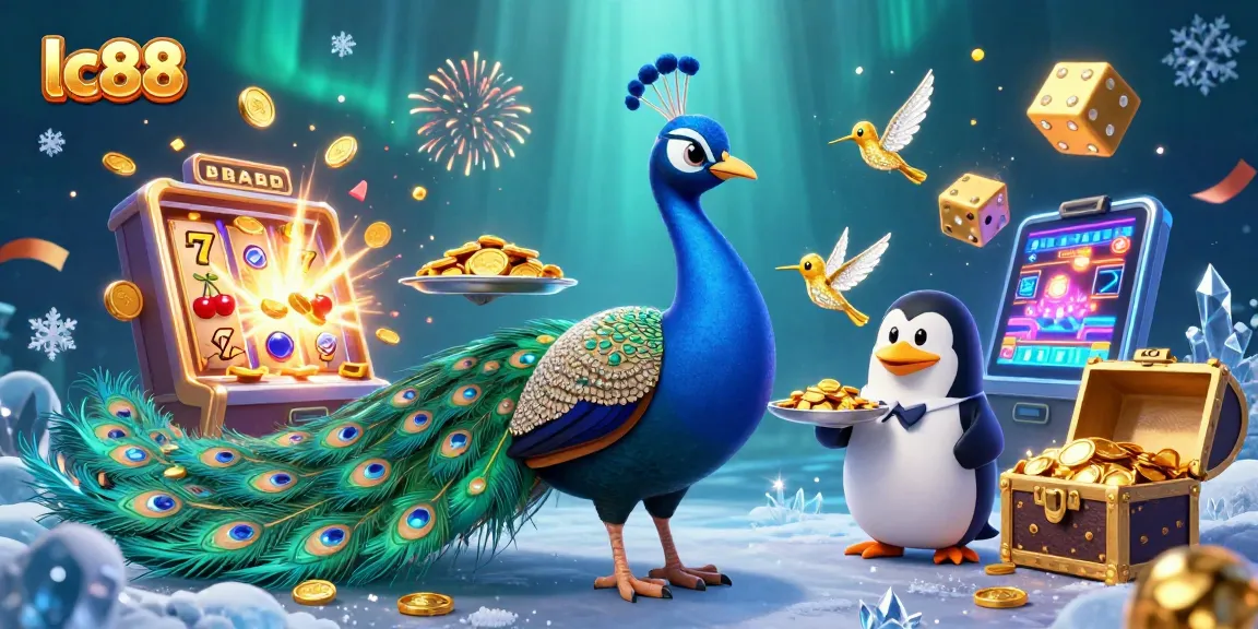 Experience lc88's thrilling jackpots with vibrant casino elements and captivating characters.