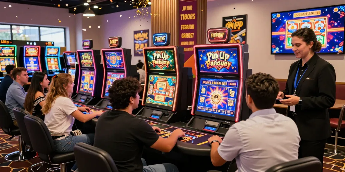 Exciting gaming atmosphere at Pinup Paraguay online casino with diverse players enjoying various games and promotions.