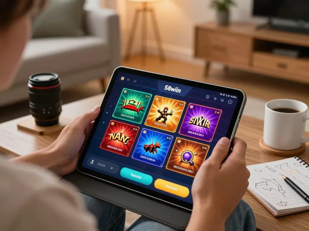 Engaging with the 58wiin app for an exciting online gambling experience at home