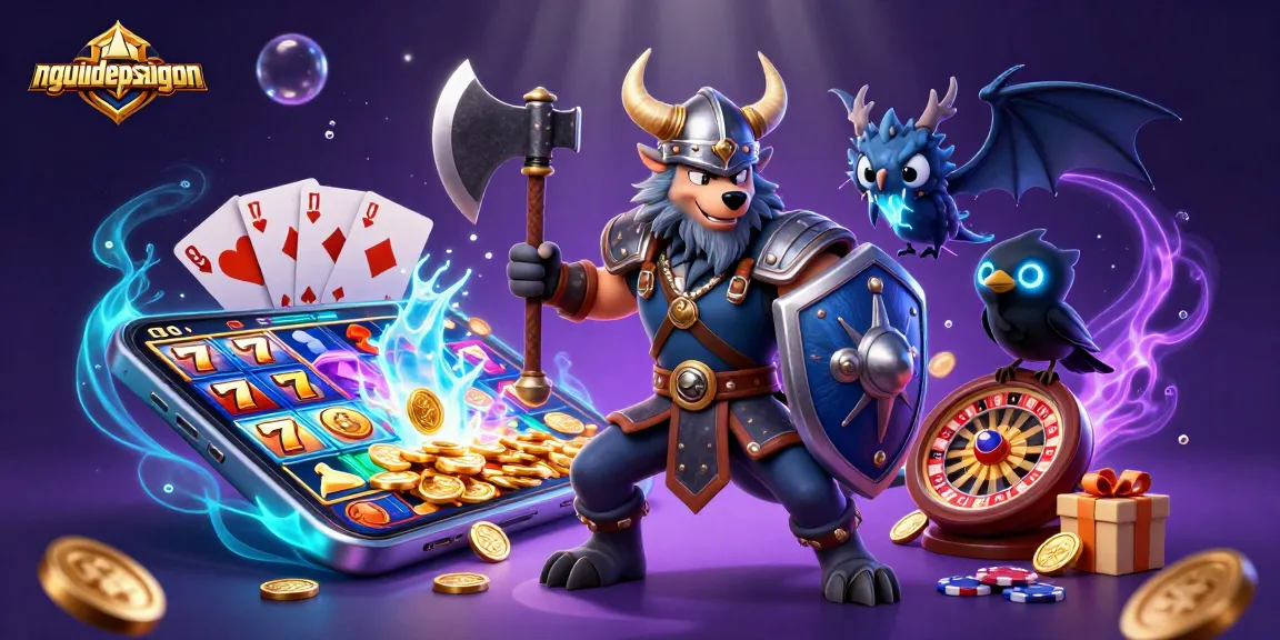 Experience thrilling moments with nguoidepsaigon as cartoon warriors embark on a slot adventure.