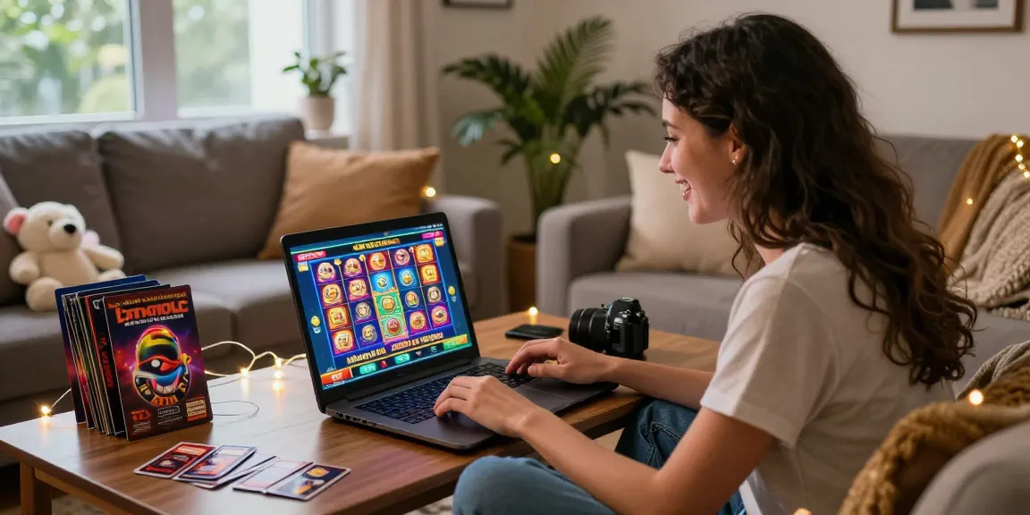Engaged player enjoying online games at credit card casinos in cozy living room.