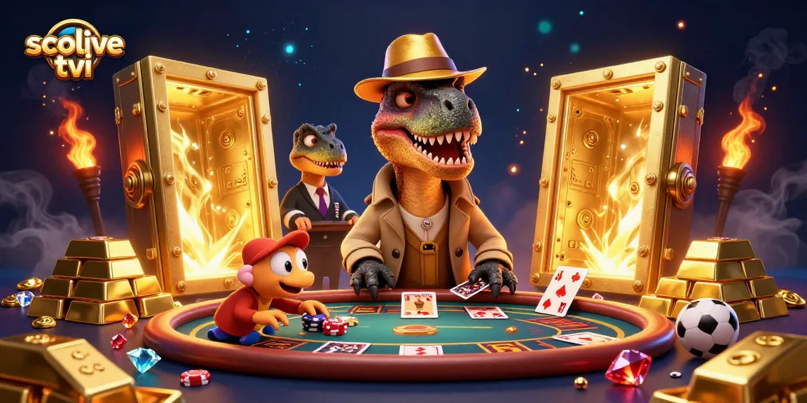 Socolive tivi showcases exciting sports betting with velociraptor card counter at a dynamic betting table.