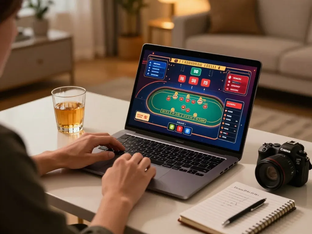 Engaging in online betting at LC88, showcasing strategic gameplay with vibrant graphics