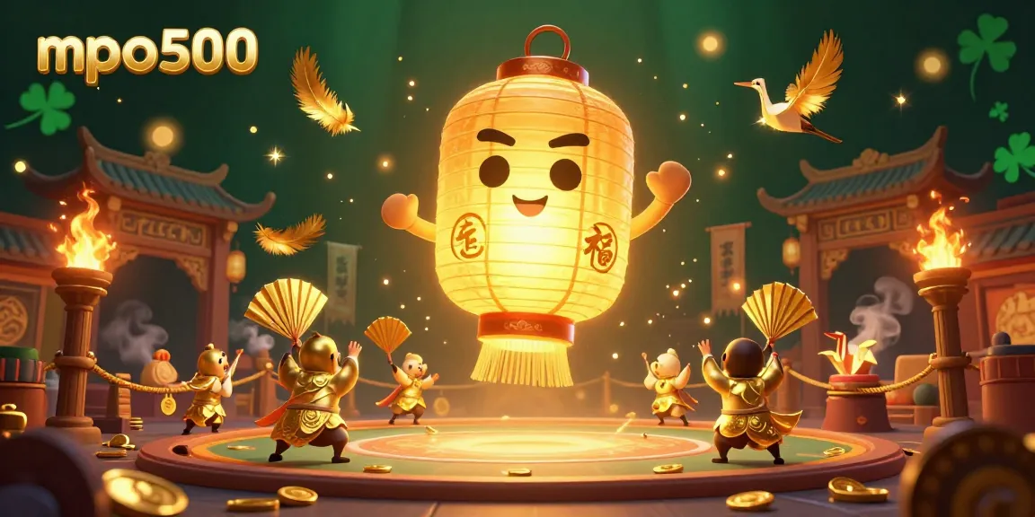 Visualize the mpo500 gaming scene featuring dynamic characters among vibrant casino elements.