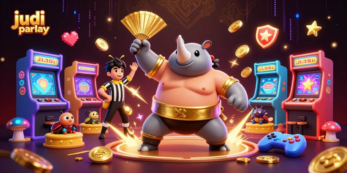 Experience judi bola parlay excitement as the beetle champion powers up while sending golden coins flying.