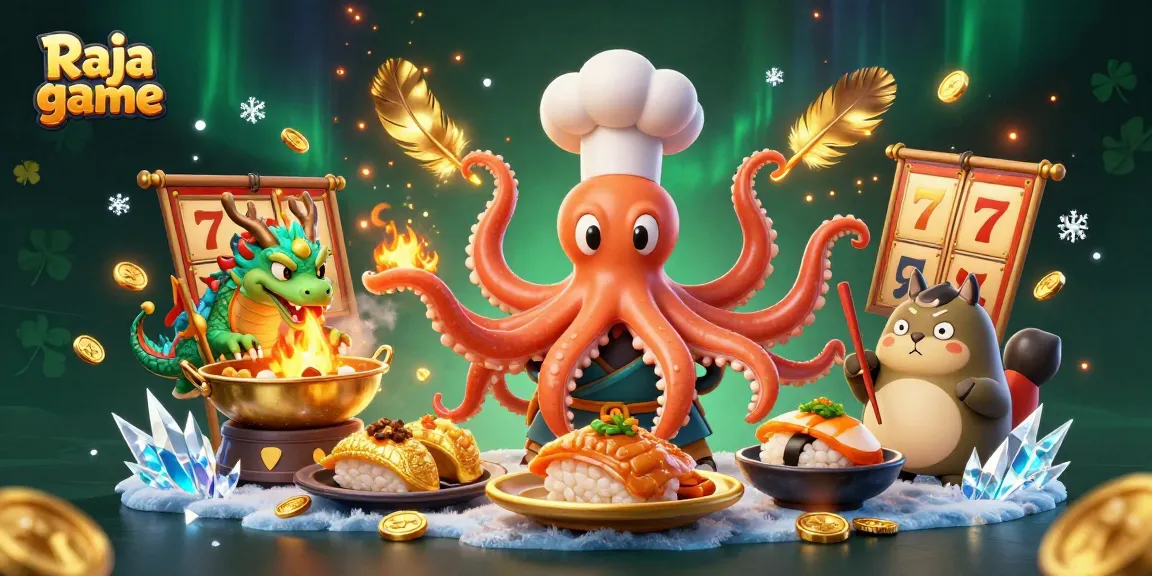 Engage with Raja game through exciting slot reels and vibrant characters in this dynamic casino scene.