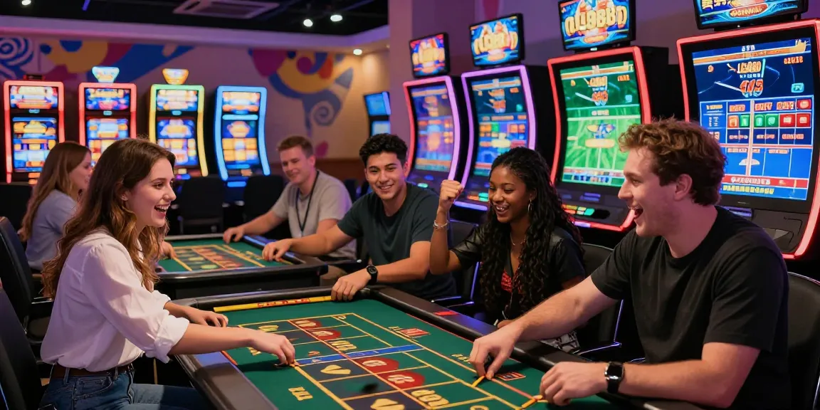 Engaged players at LC88 casino enjoying exciting games and live betting atmosphere.