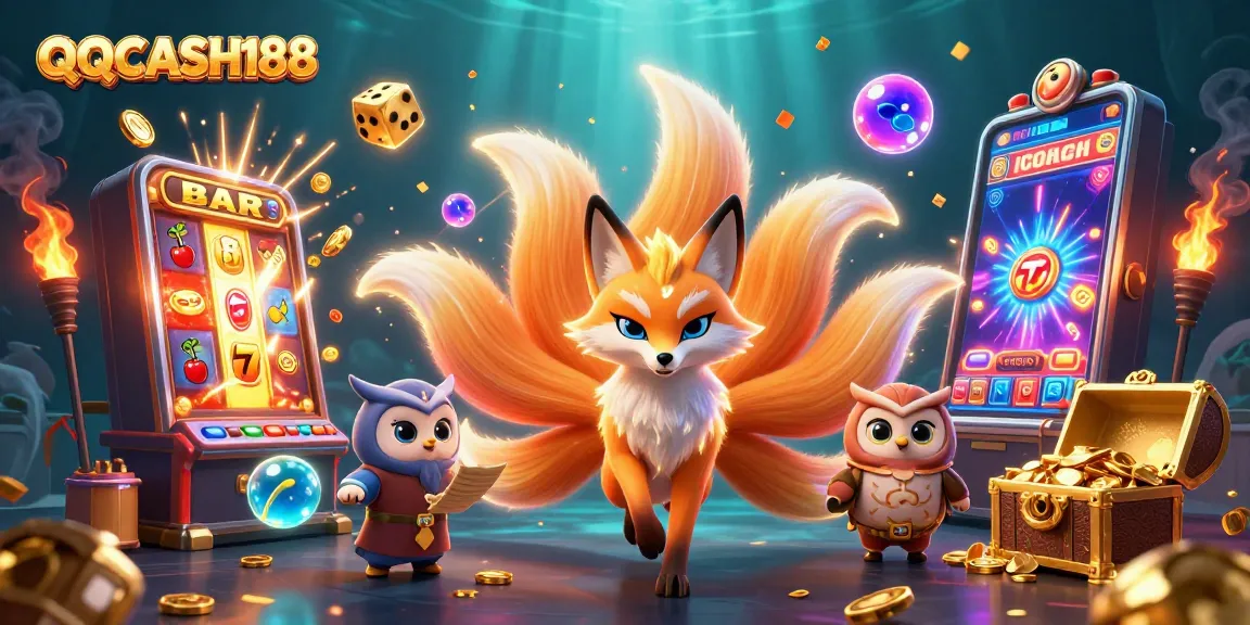 Engage with QQCASH188's vibrant casino experience featuring magical creatures and exciting jackpots.