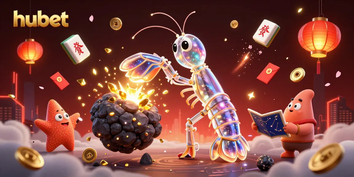 Experience hubet excitement as a galactic samurai mantis shrimp unleashes treasures in this casino adventure.