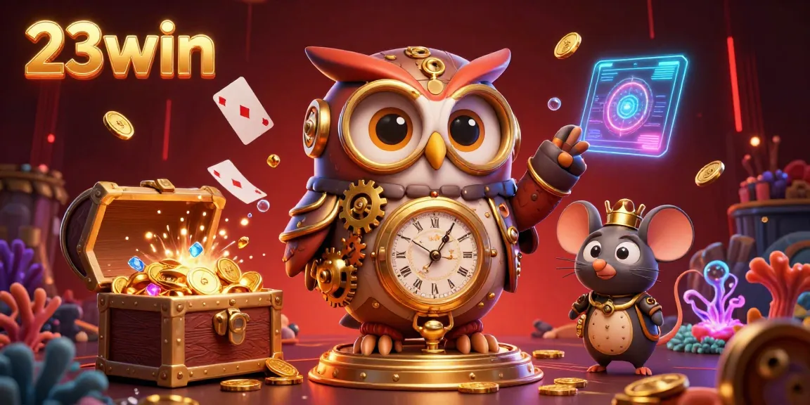 Join 23win for an adventure in a vibrant underwater casino with treasure and exciting games.