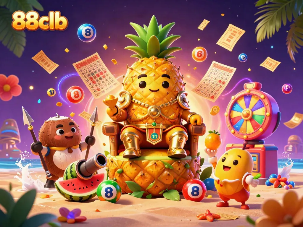 Engage in fun casino action with vibrant characters and elements encapsulating 88clb excitement.