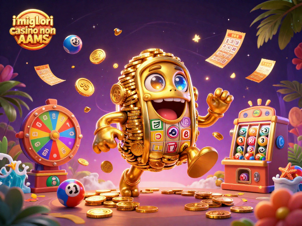 Gioca e vinci con i migliori casino non AAMS, esplora i premi in questa ricca illustrazione di casinò.