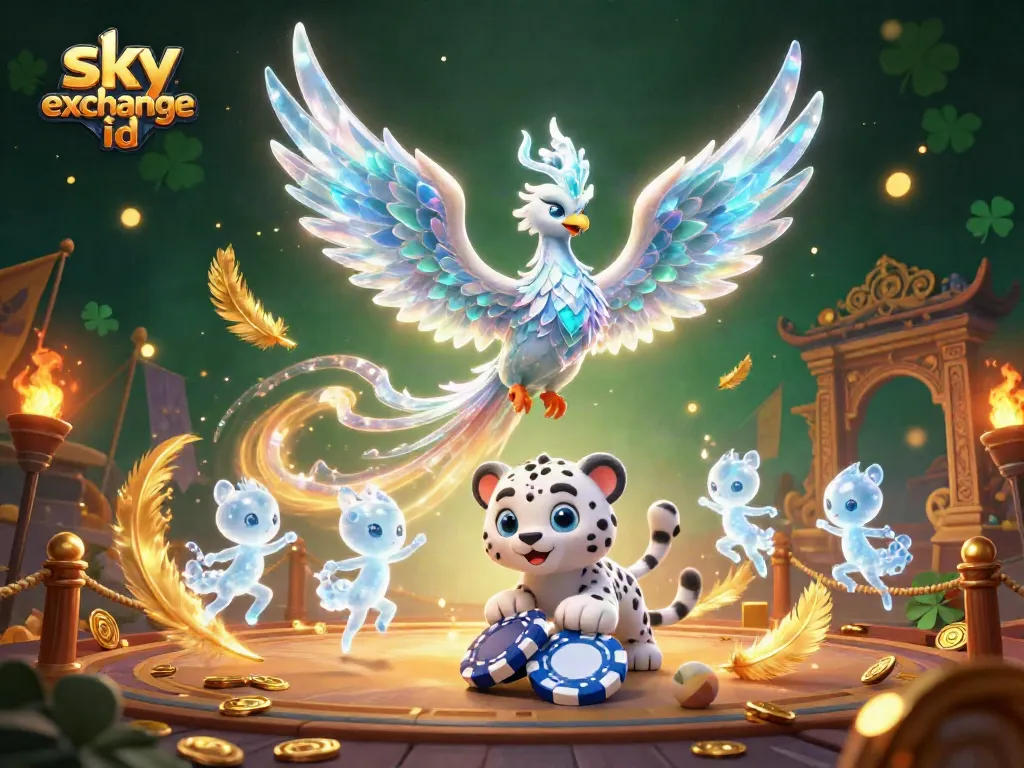 Experience sports betting action with sky exchange id in a vibrant casino scene filled with interactive characters.