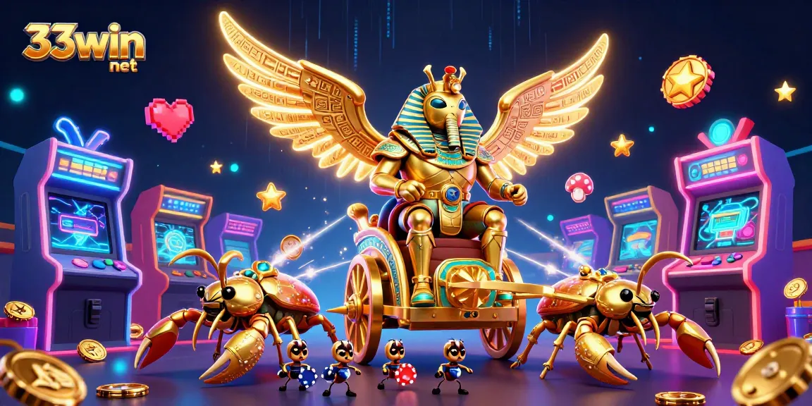 Engage with thrilling games at 33win net with vibrant casino elements and characters.