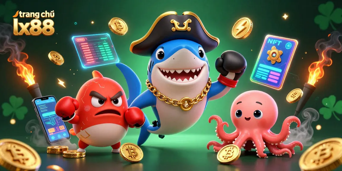 Engage with trang chủ lx88 through thrilling gaming adventures featuring animated characters and crypto elements.