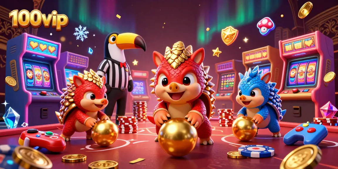 Experience thrilling gaming with 100vip through an exciting pangolin casino scene.