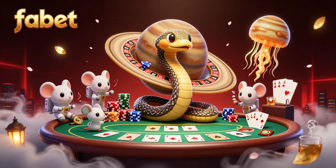 Experience fabet with tiny astronaut mice betting on a cosmic roulette wheel in a vibrant casino scene.