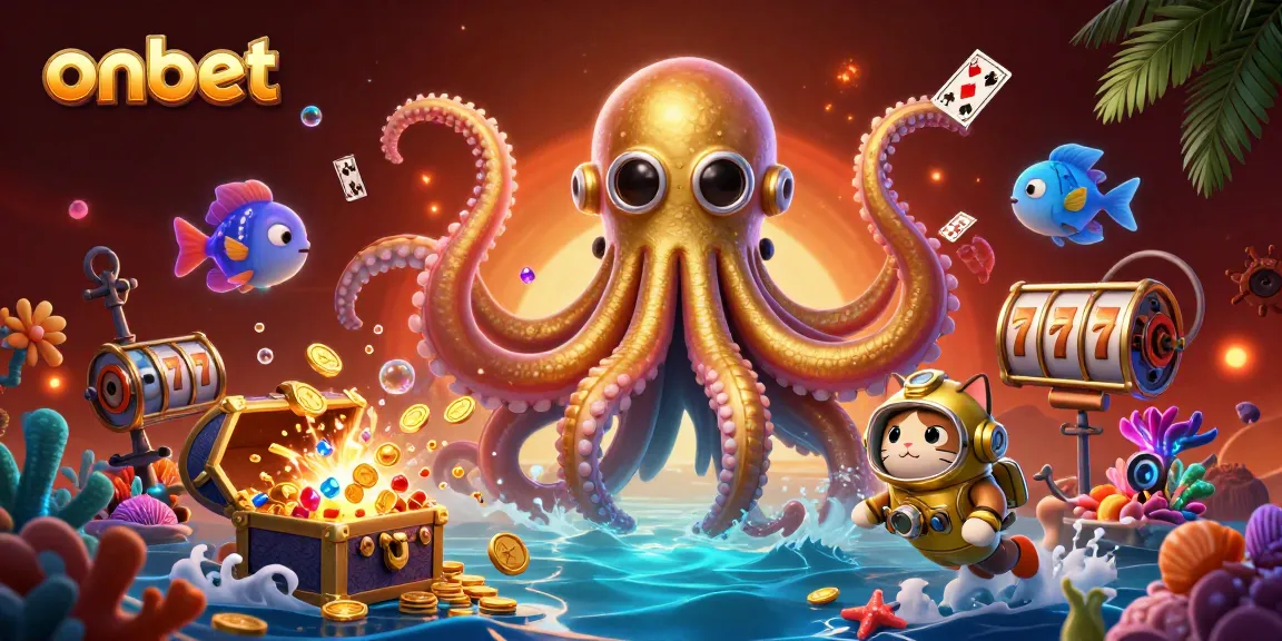 Experience thrilling wins at onbet with a colossal kraken and vibrant casino elements