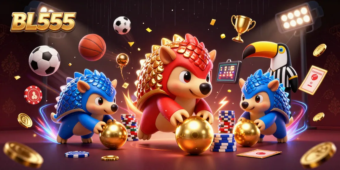 Engage in thrilling gameplay at BL555 with dynamic pangolin rivals and vibrant casino features.