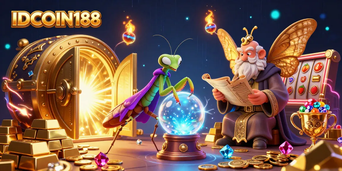 Engage in thrilling gameplay at IDCOIN188 with vibrant characters and casino treasures