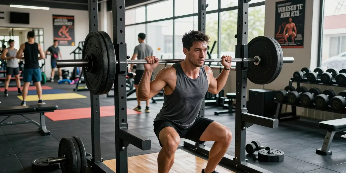 Kraftsportler hebt Gewichte im Anabolika Shop Deutschland und zeigt Stärke sowie Entschlossenheit in einer professionellen Fitnessumgebung.