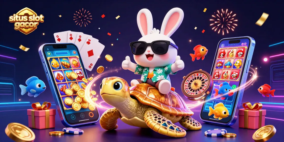 Experience the excitement with situs slot gacor, featuring lucky characters and vibrant casino elements for gameplay fun.