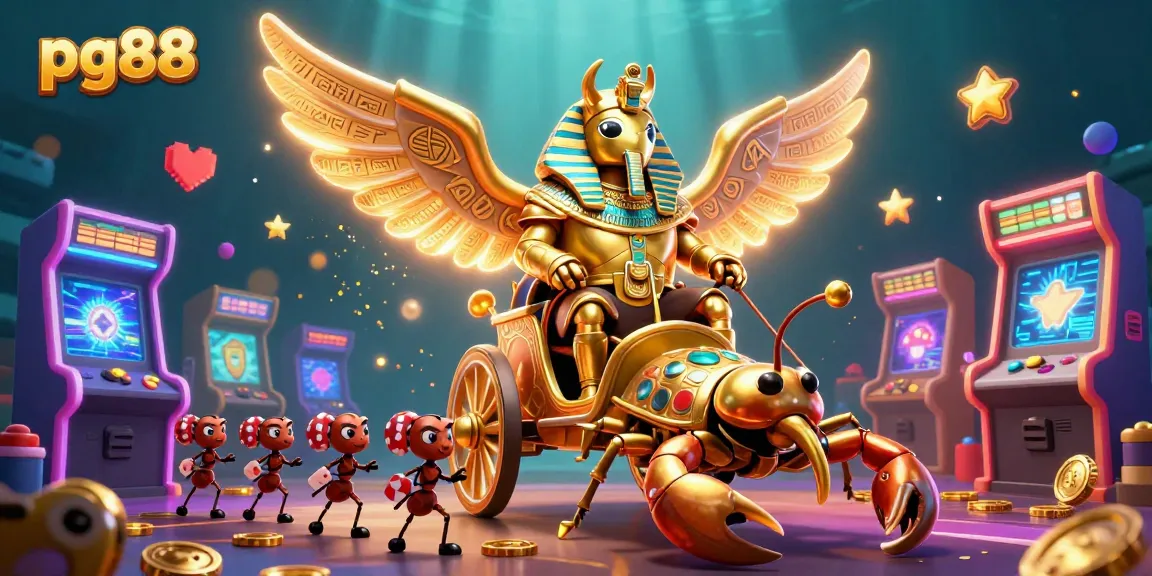 Experience thrilling gaming with pg88's stellar designs in this vibrant casino scene.