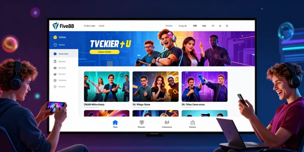 Exciting online gaming experience on five88 platform with diverse players.