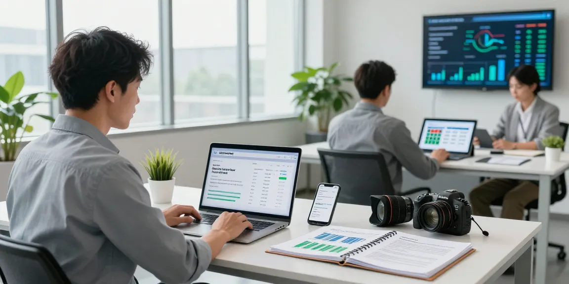 Business energy comparison UK scene with consultant analyzing rates and trends in a modern office setting.