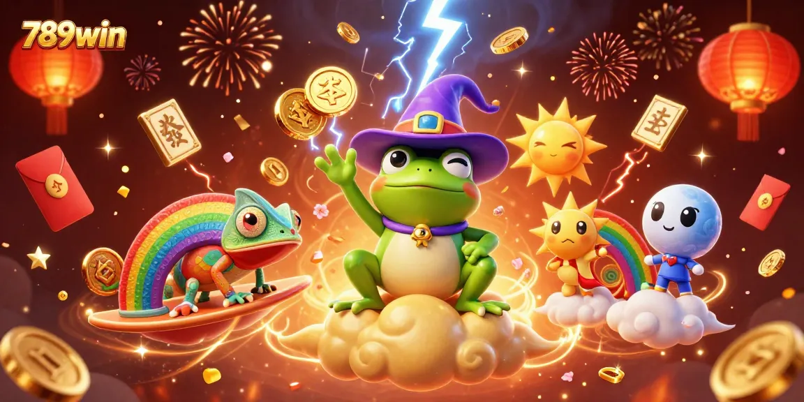 Enjoy thrilling gameplay at 789win with captivating illustrations of magical characters and vibrant casino elements.