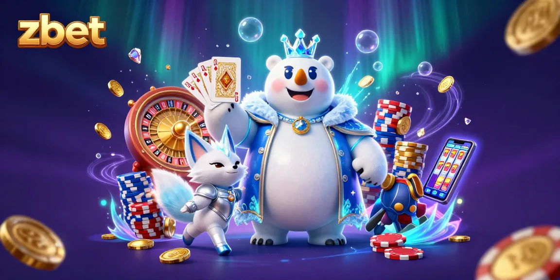 Experience zbet's thrilling gameplay with an ice king polar bear and treasure-filled casinos.