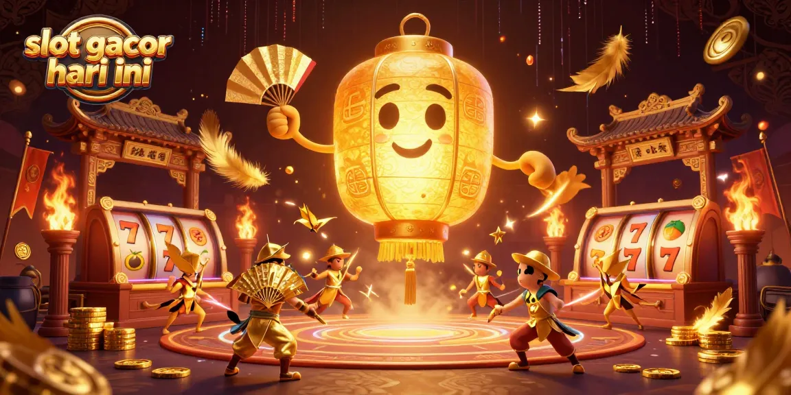 Experience the thrill of playing slot gacor hari ini with glowing golden spirits and dynamic casino elements.