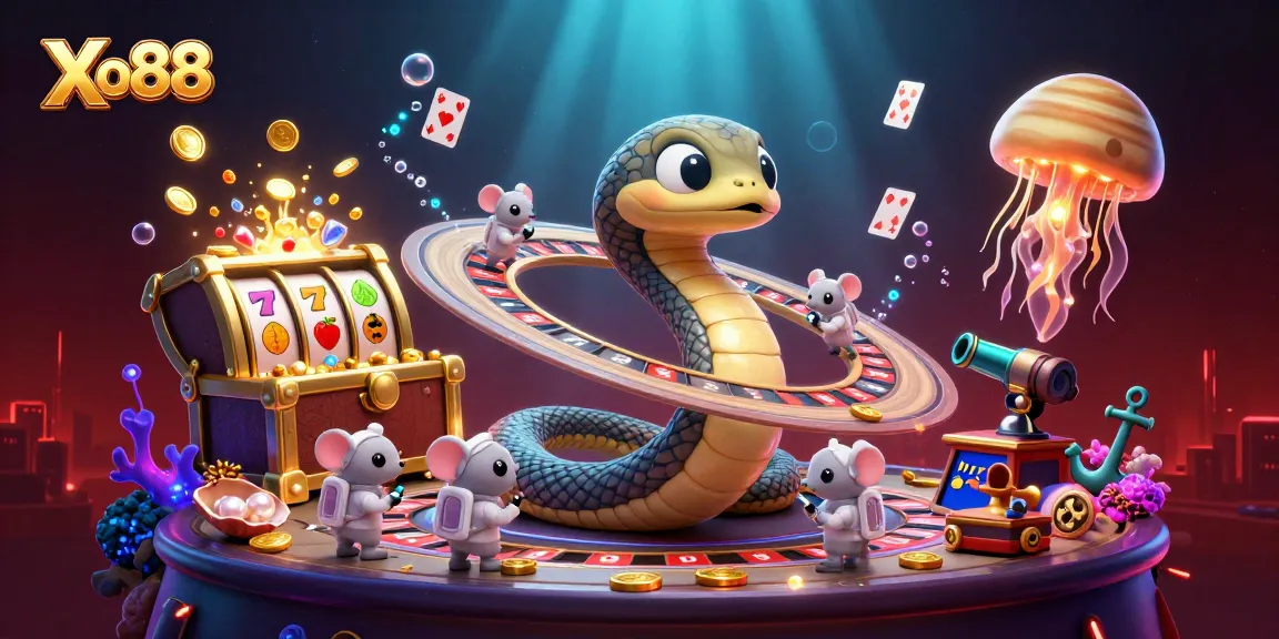 Experience the excitement of Xo88 with dynamic 3D casino action featuring vibrant game elements.